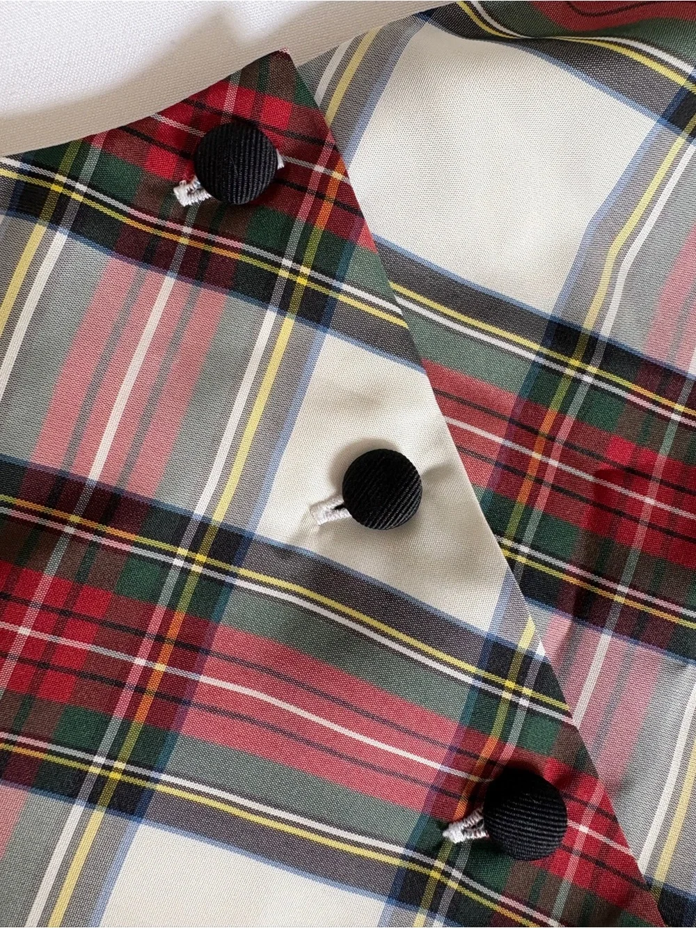 Ralph Lauren Red and Cream Plaid Fit-and-Flare Girls' Dress